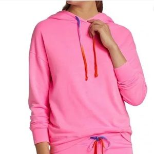 Sundry tie dye pink neon hoodie NWT